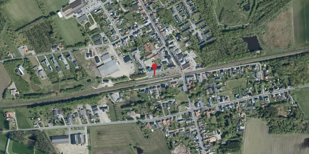 Historisk kort over Gørding Station Historisk kort over Gørding Station