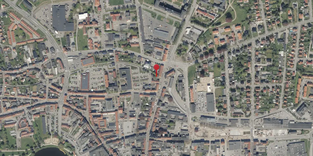 Historisk kort over Haderslev By Station Historisk kort over Haderslev By Station