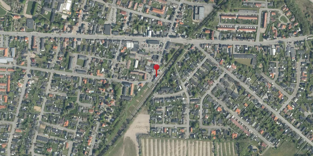 Historisk kort over Hammerum Station