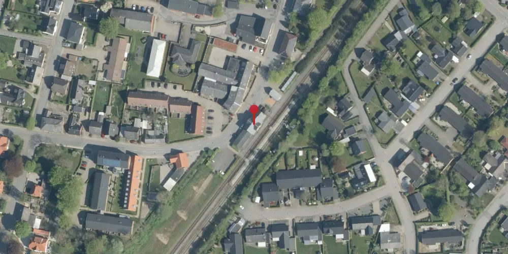 Historisk kort over Hammerum Station