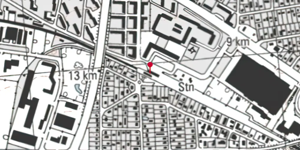 Historisk kort over Herlev Station