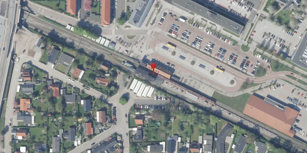 Historisk kort over Herlev Station