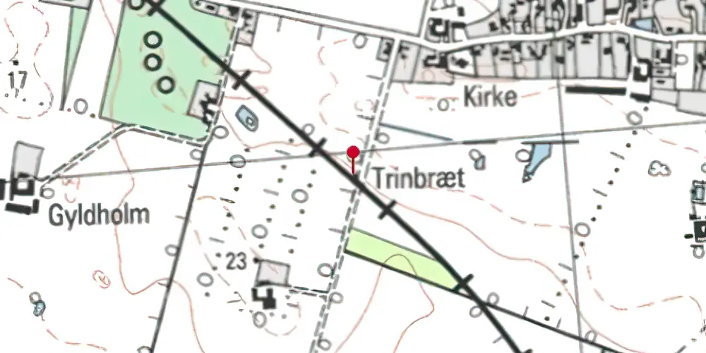 Historisk kort over Himlingøje Trinbræt Historisk kort over Himlingøje Trinbræt