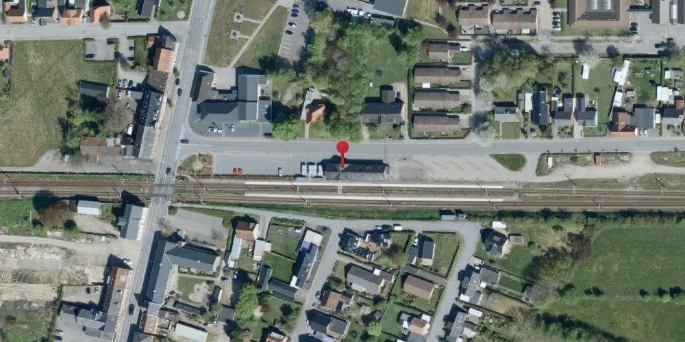 Historisk kort over Holsted Station Historisk kort over Holsted Station