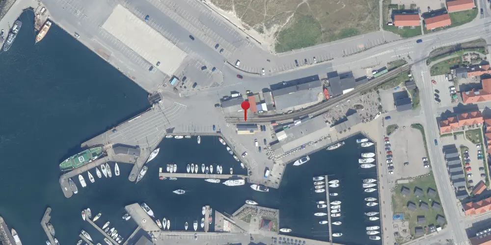 Historisk kort over Hundested Havn Trinbræt Historisk kort over Hundested Havn Trinbræt