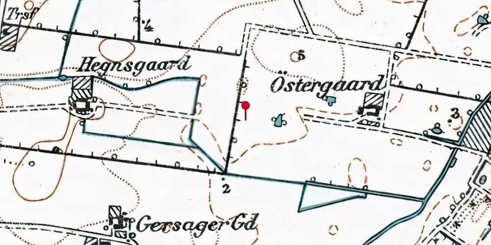 Historisk kort over Hundige S-togsstation Historisk kort over Hundige S-togsstation