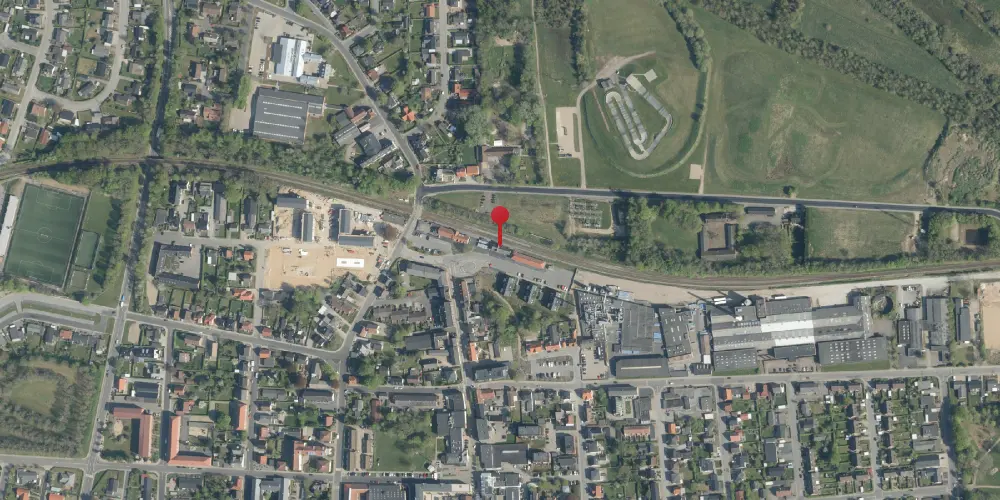 Historisk kort over Ikast Station Historisk kort over Ikast Station