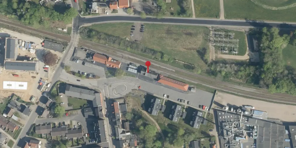 Historisk kort over Ikast Station Historisk kort over Ikast Station