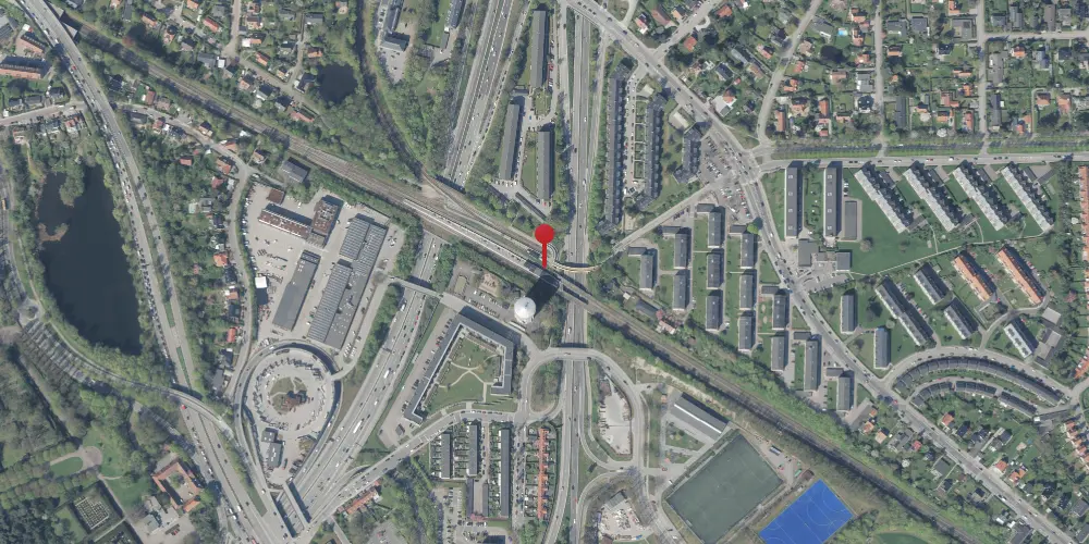 Historisk kort over Jægersborg S-togstrinbræt