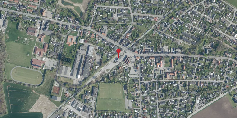 Historisk kort over Karise Station