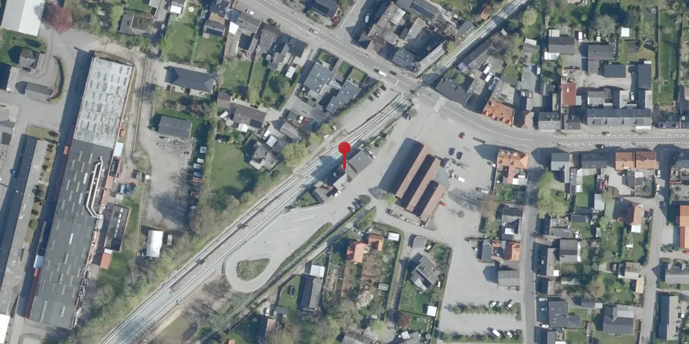 Historisk kort over Karise Station