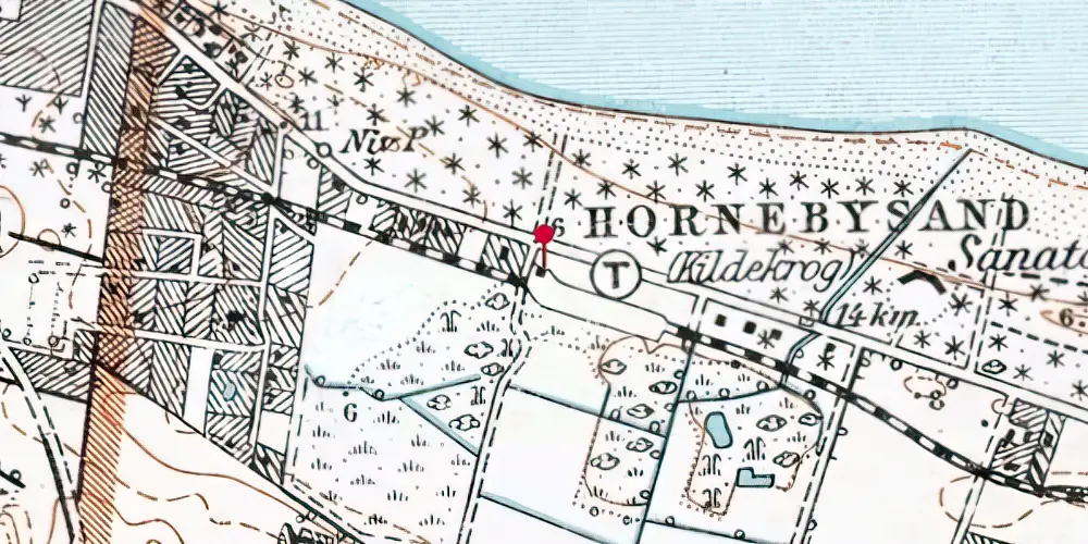 Historisk kort over Kildekrog Trinbræt