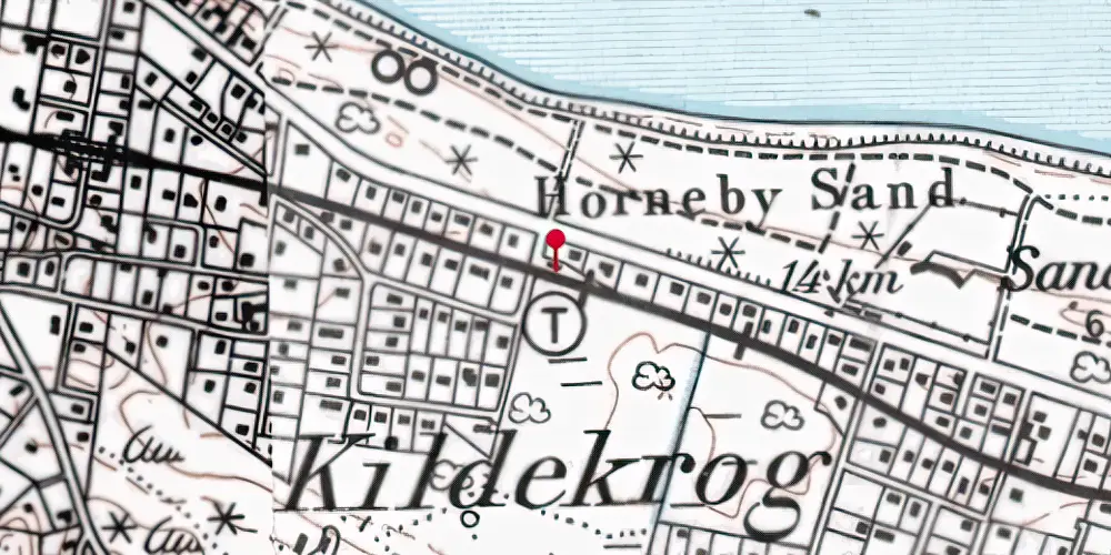 Historisk kort over Kildekrog Trinbræt