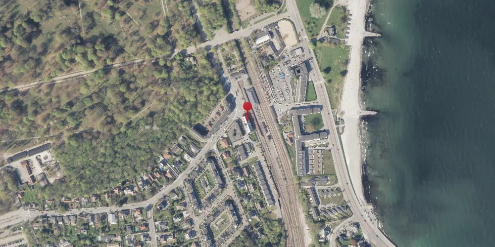 Historisk kort over Klampenborg Station