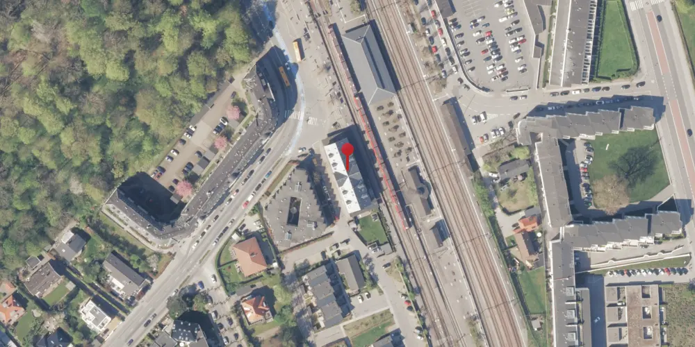 Historisk kort over Klampenborg Station