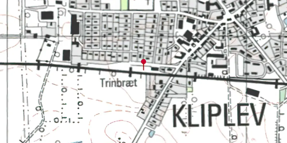 Historisk kort over Kliplev Trinbræt Historisk kort over Kliplev Trinbræt