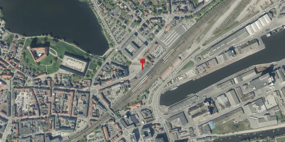 Historisk kort over Kolding Banegård