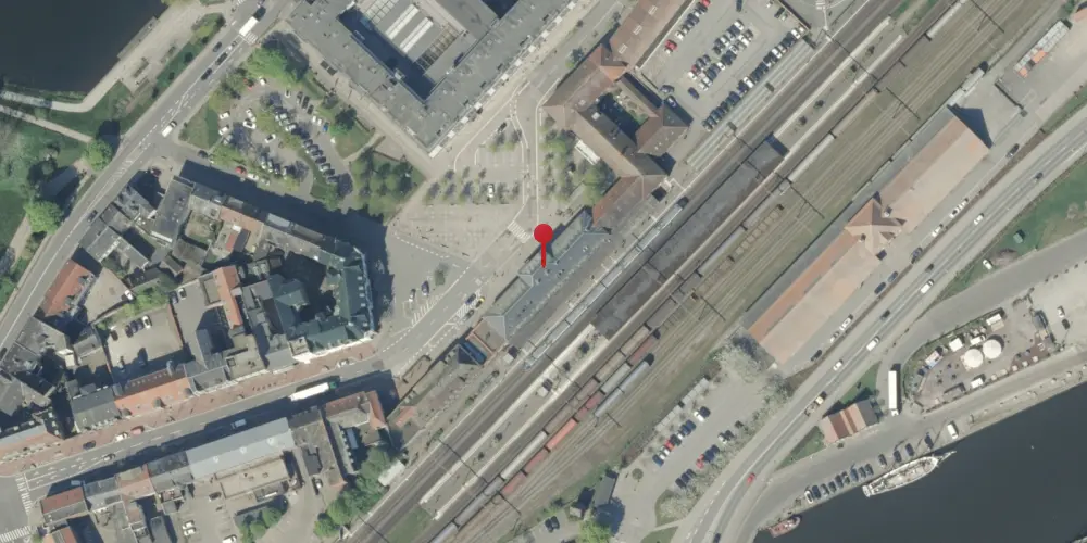 Historisk kort over Kolding Banegård