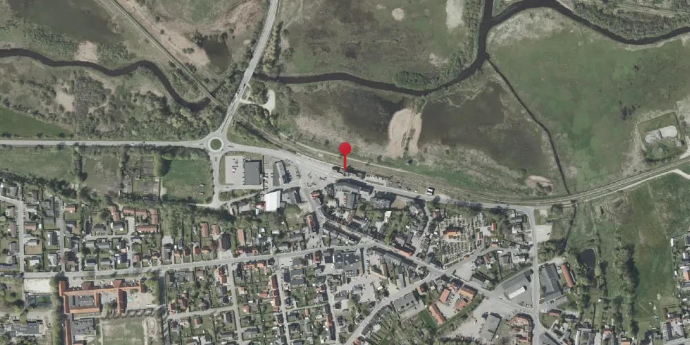 Historisk kort over Kolind Station [1876-2016]