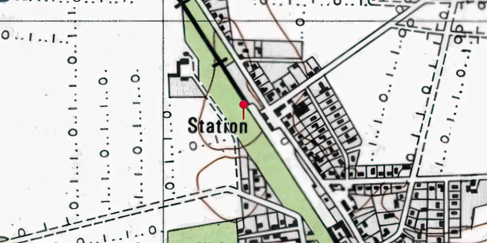 Historisk kort over Kølkær Teknisk Station Historisk kort over Kølkær Teknisk Station