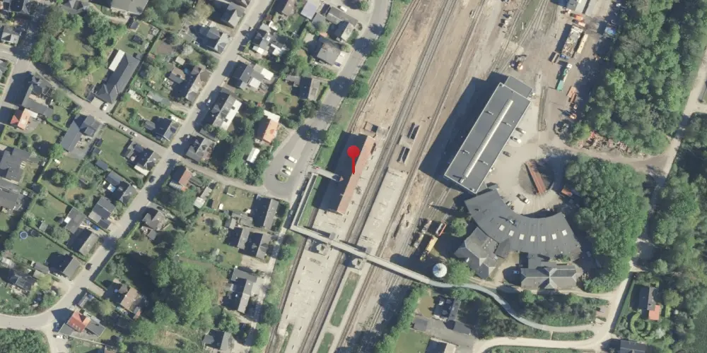 Historisk kort over Langå Station Historisk kort over Langå Station
