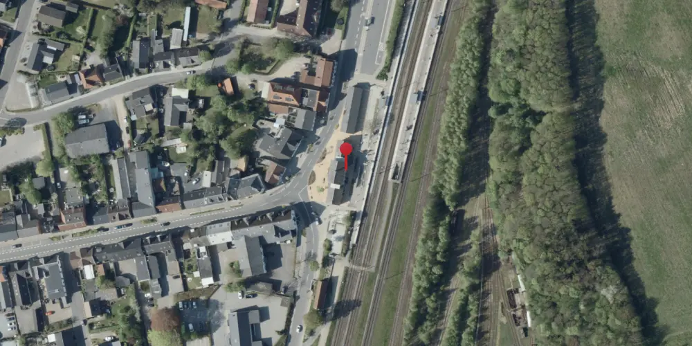 Historisk kort over Lunderskov Station Historisk kort over Lunderskov Station