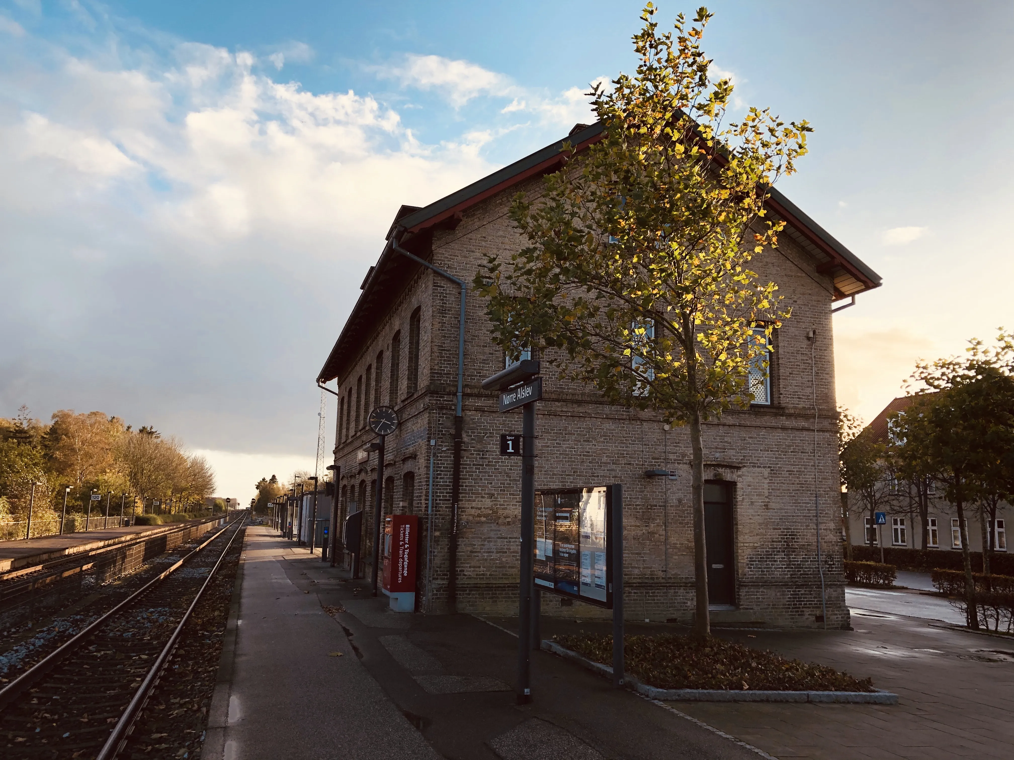 Billede af Nørre Alslev Station. Billede af Nørre Alslev Station.
