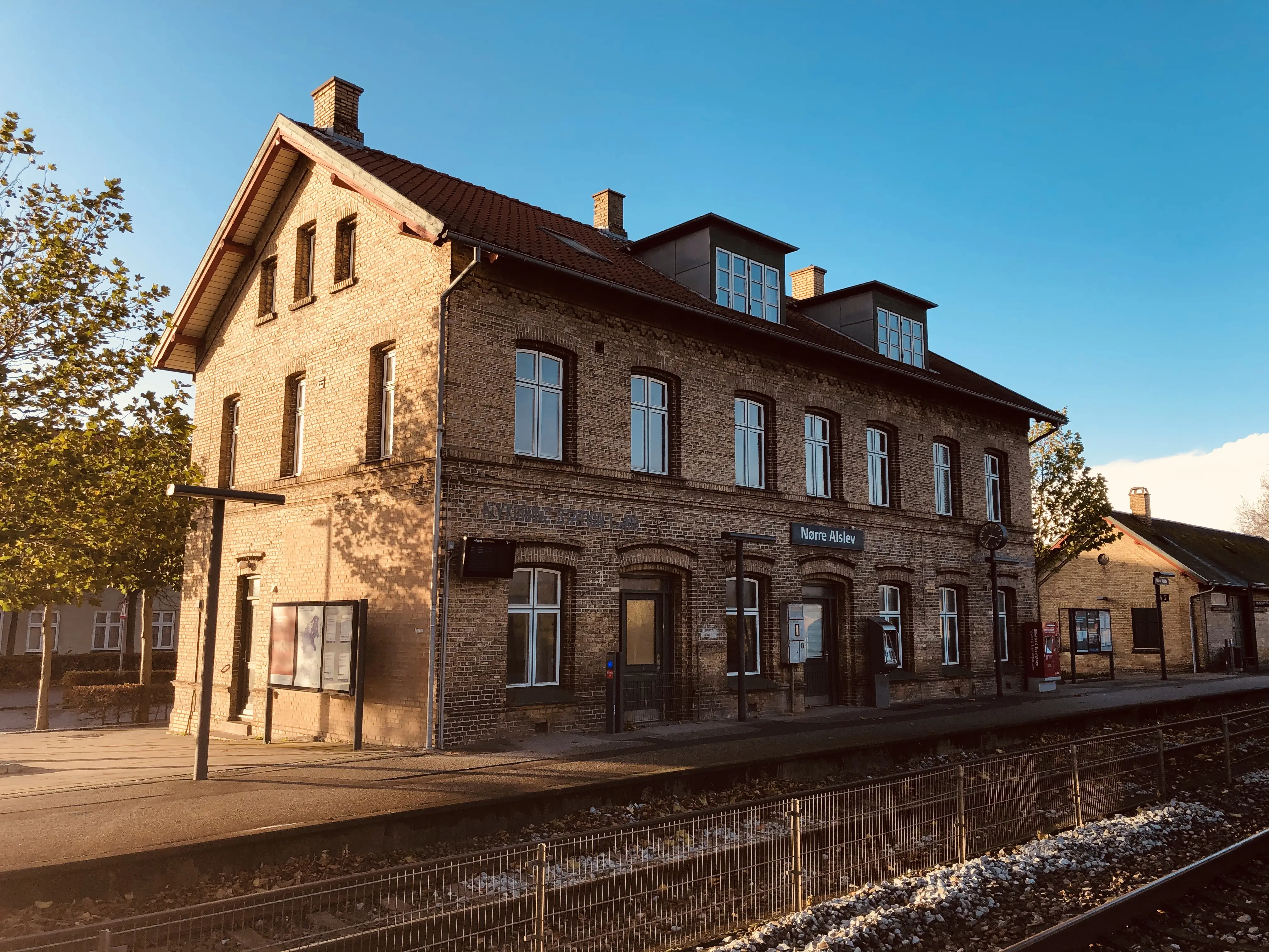 Billede af Nørre Alslev Station. Billede af Nørre Alslev Station.