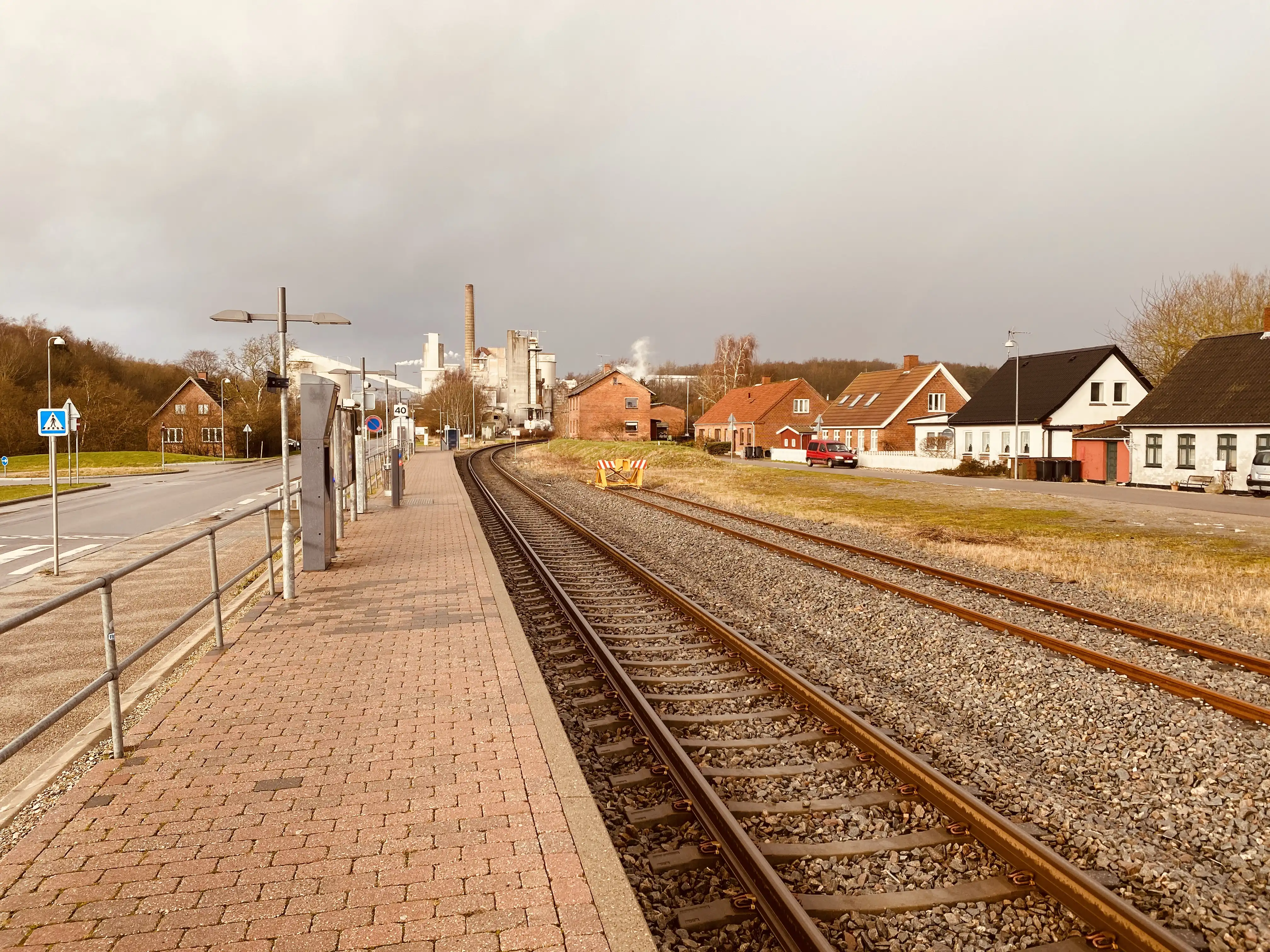 Billede af Faxe Syd Trinbræt. Billede af Faxe Syd Trinbræt.