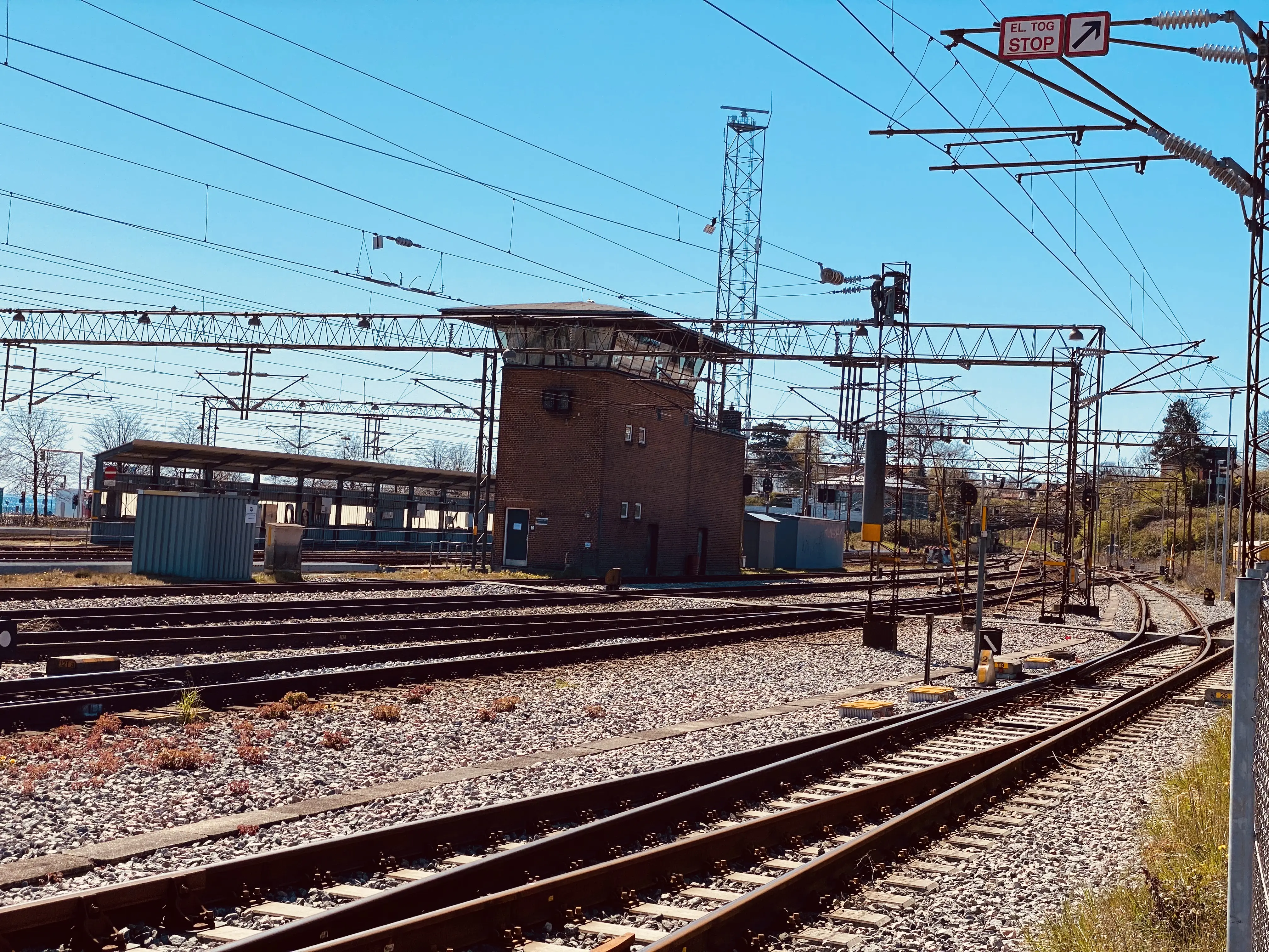 Billede af Helsingør Banegård s kommandopost. Billede af Helsingør Banegård s kommandopost.
