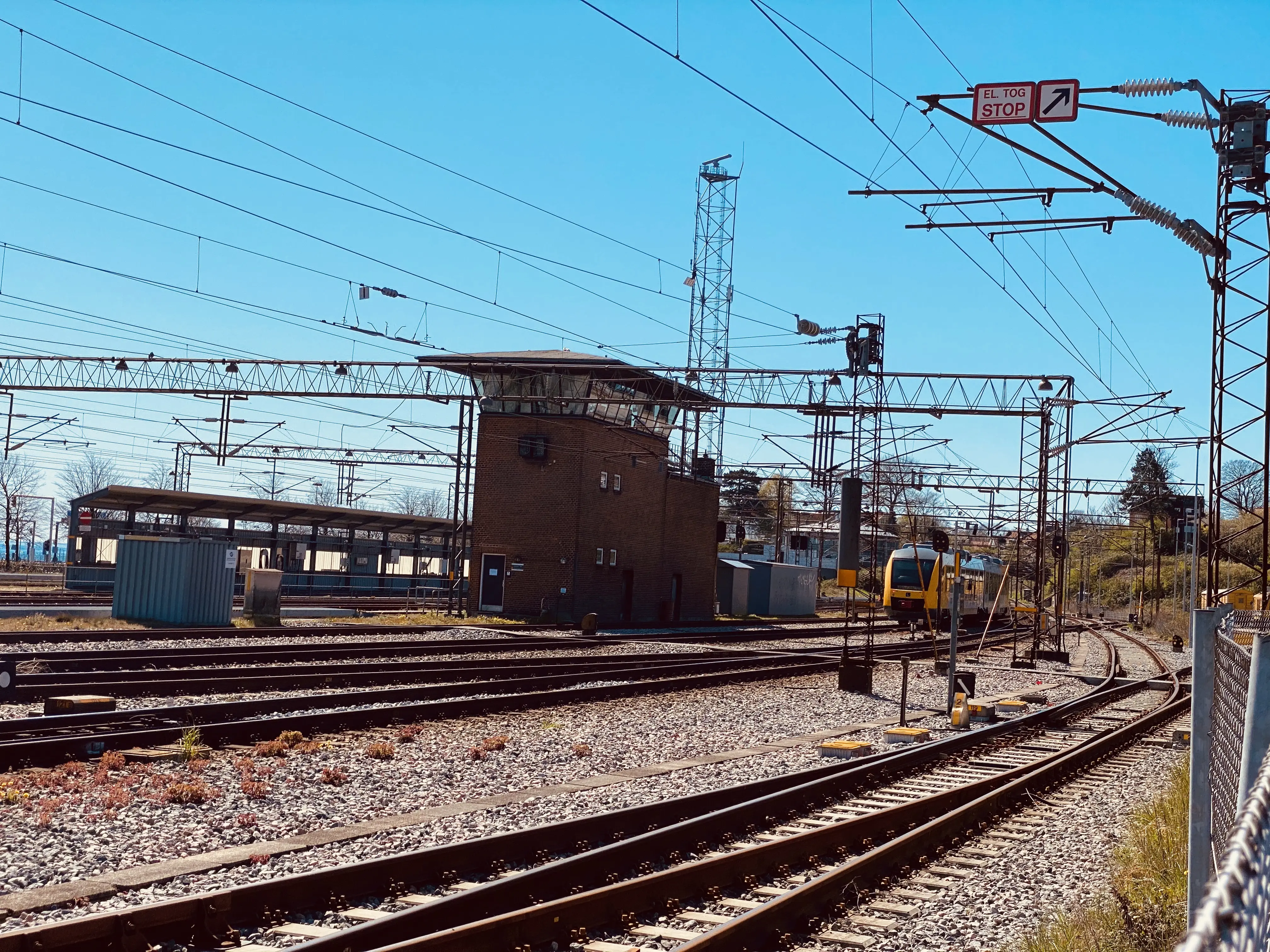 Billede af Helsingør Banegård s kommandopost. Billede af Helsingør Banegård s kommandopost.