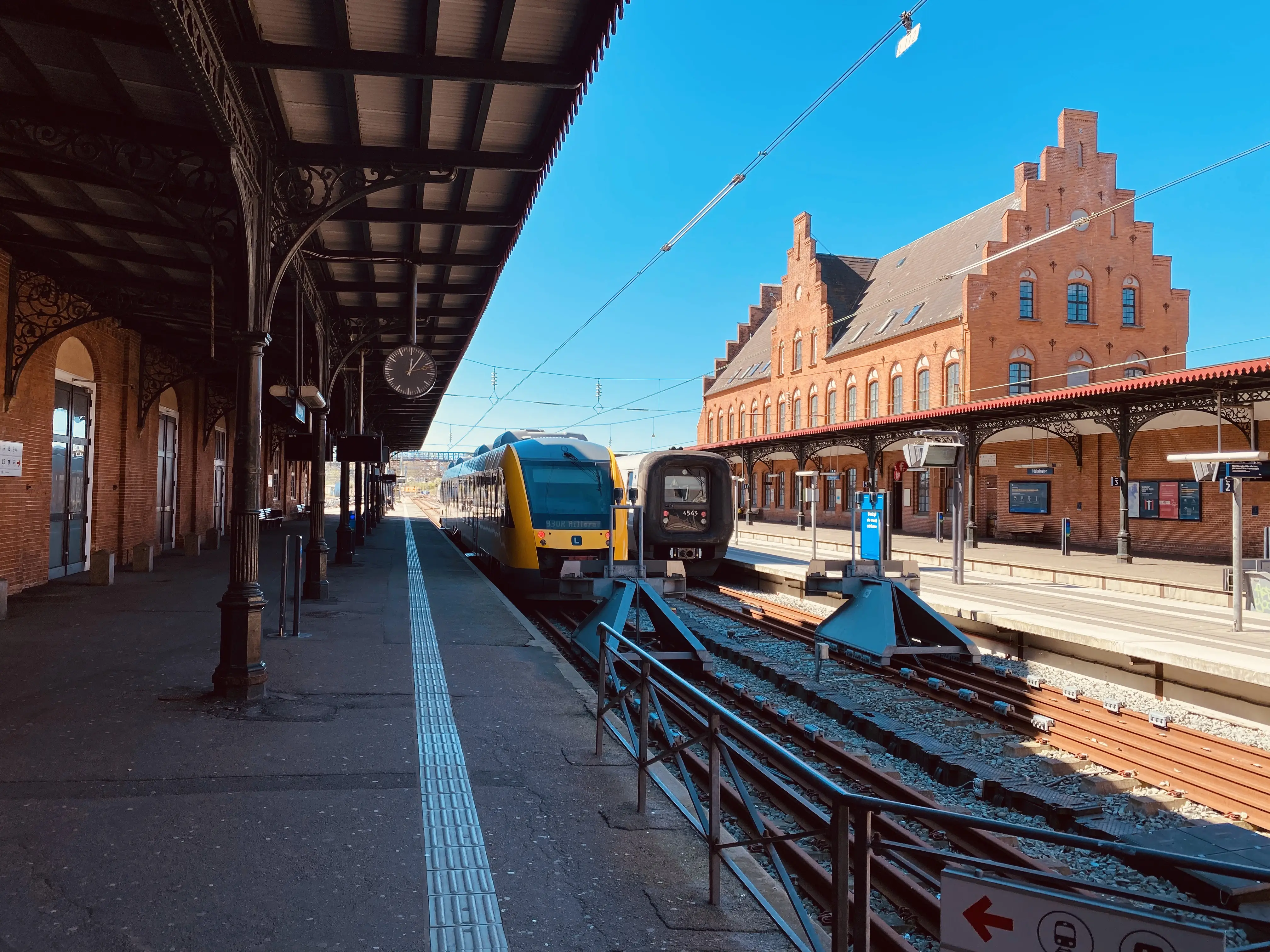 Billede af Helsingør Banegård. Billede af Helsingør Banegård.