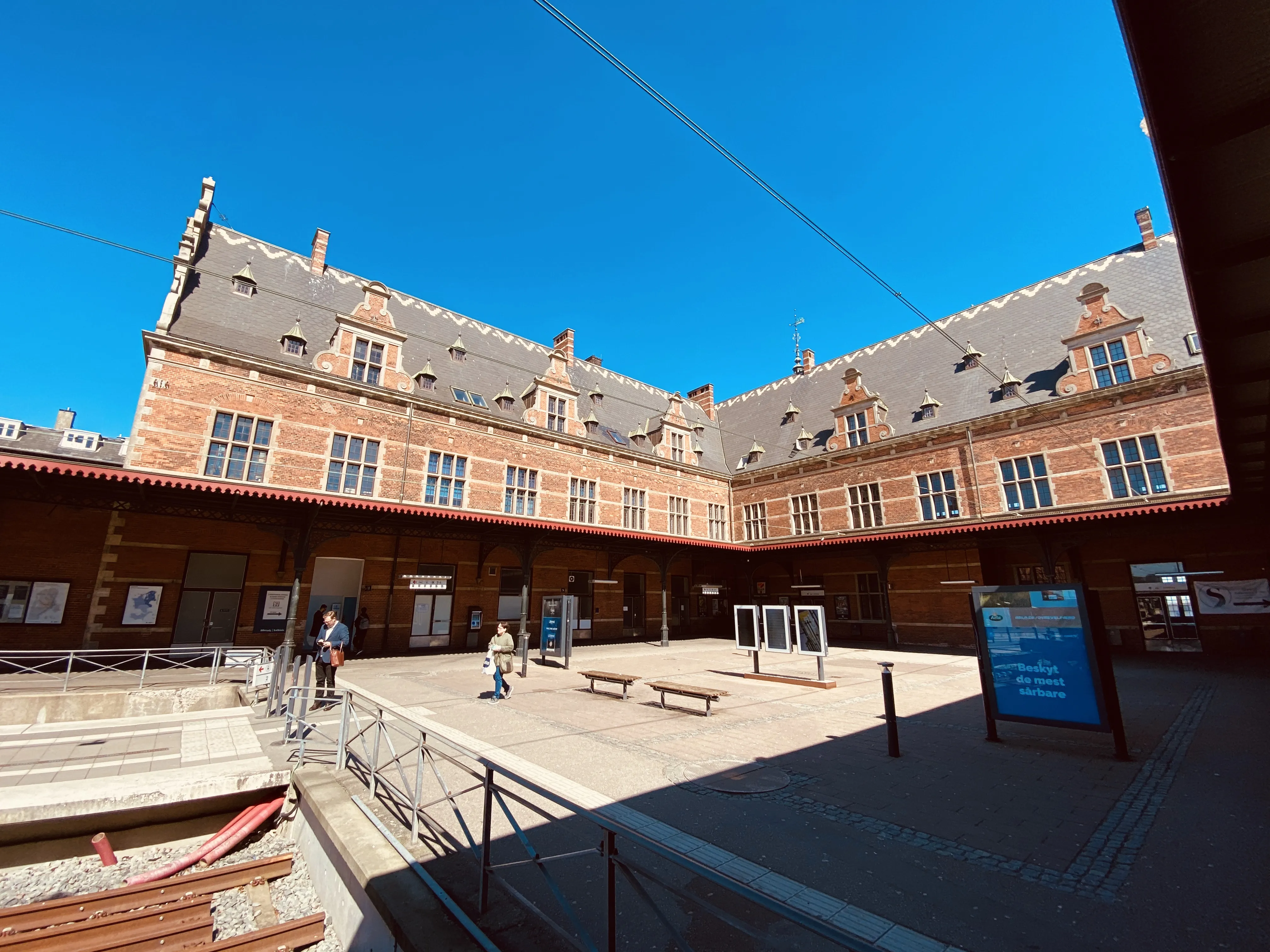 Billede af Helsingør Banegård. Billede af Helsingør Banegård.