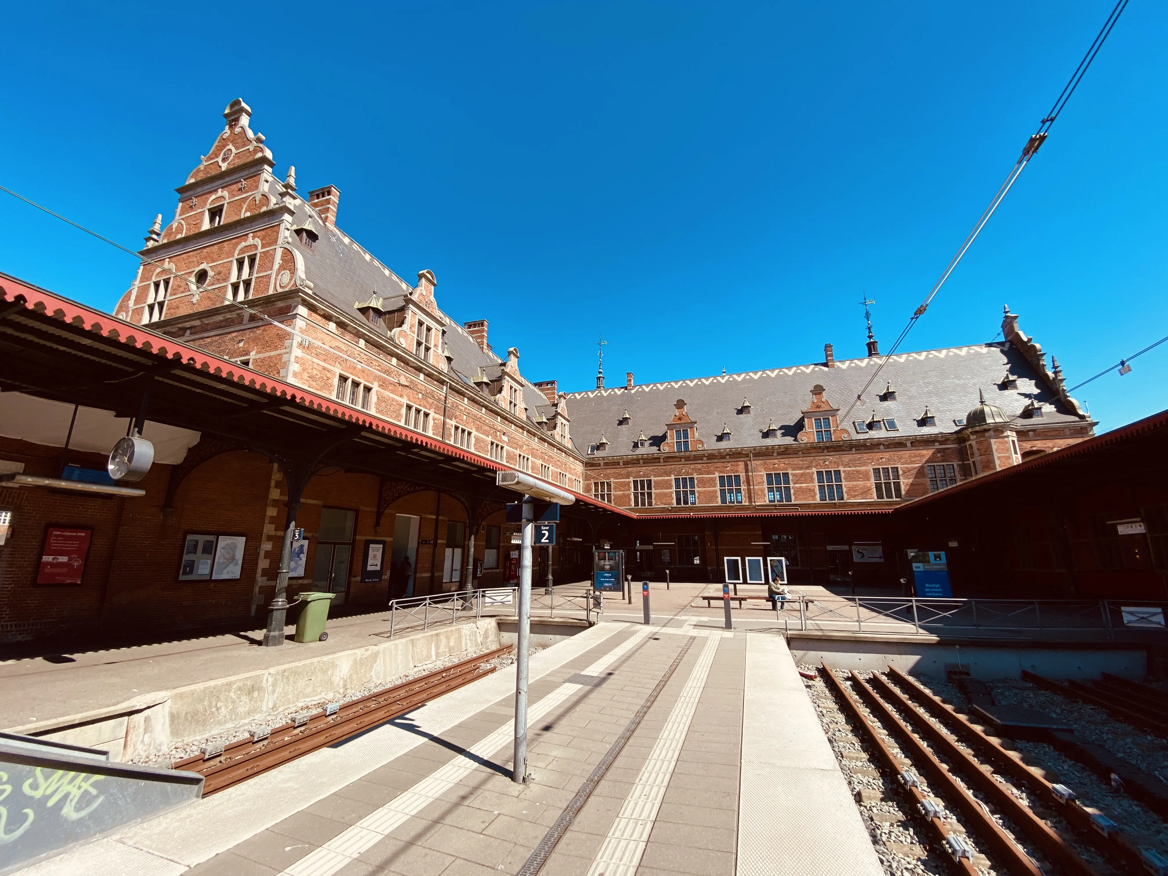 Billede af Helsingør Banegård. Billede af Helsingør Banegård.