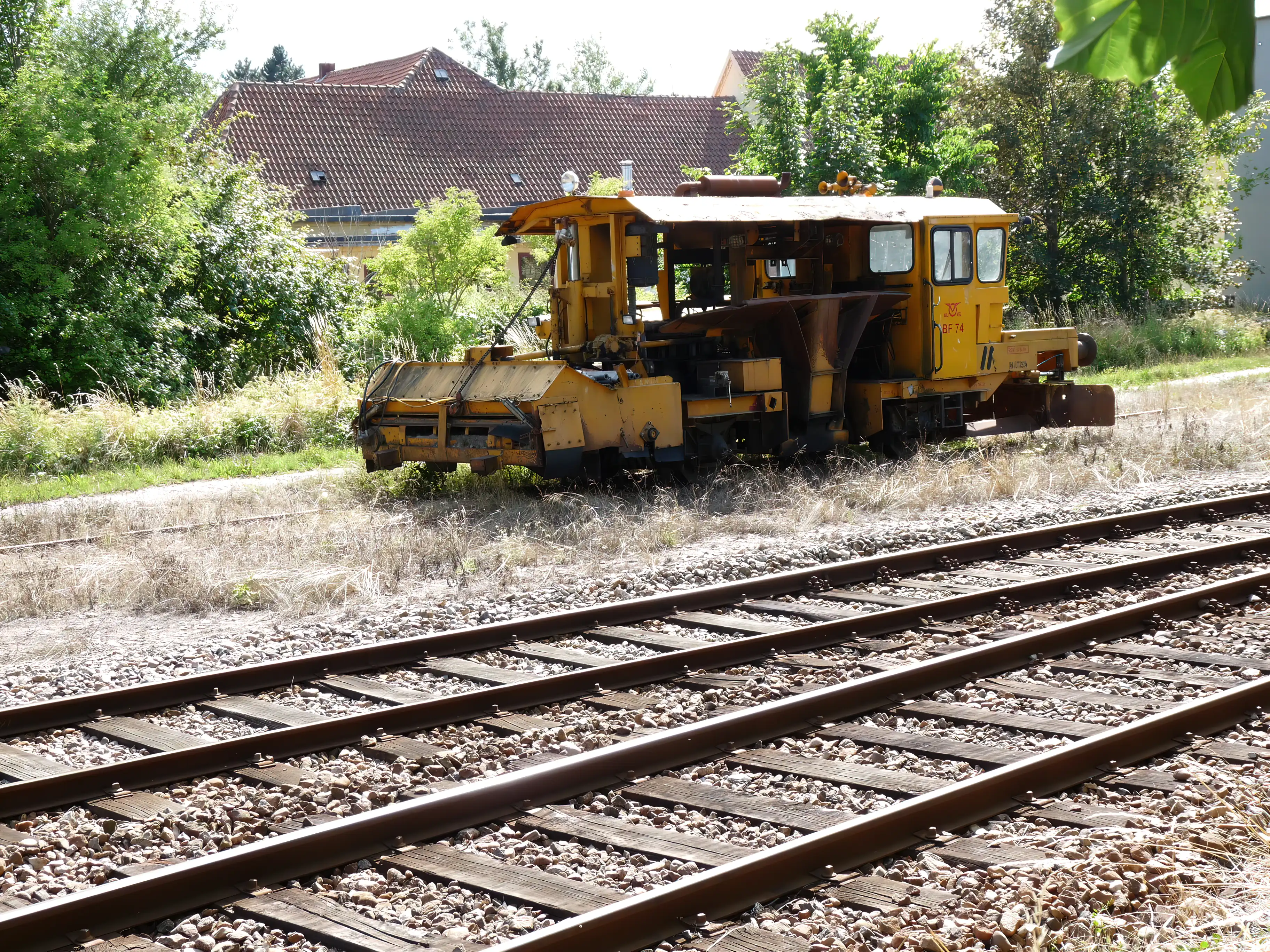 Billede af OHJ/HTJ BF74 sporstopper på Gislinge Station.