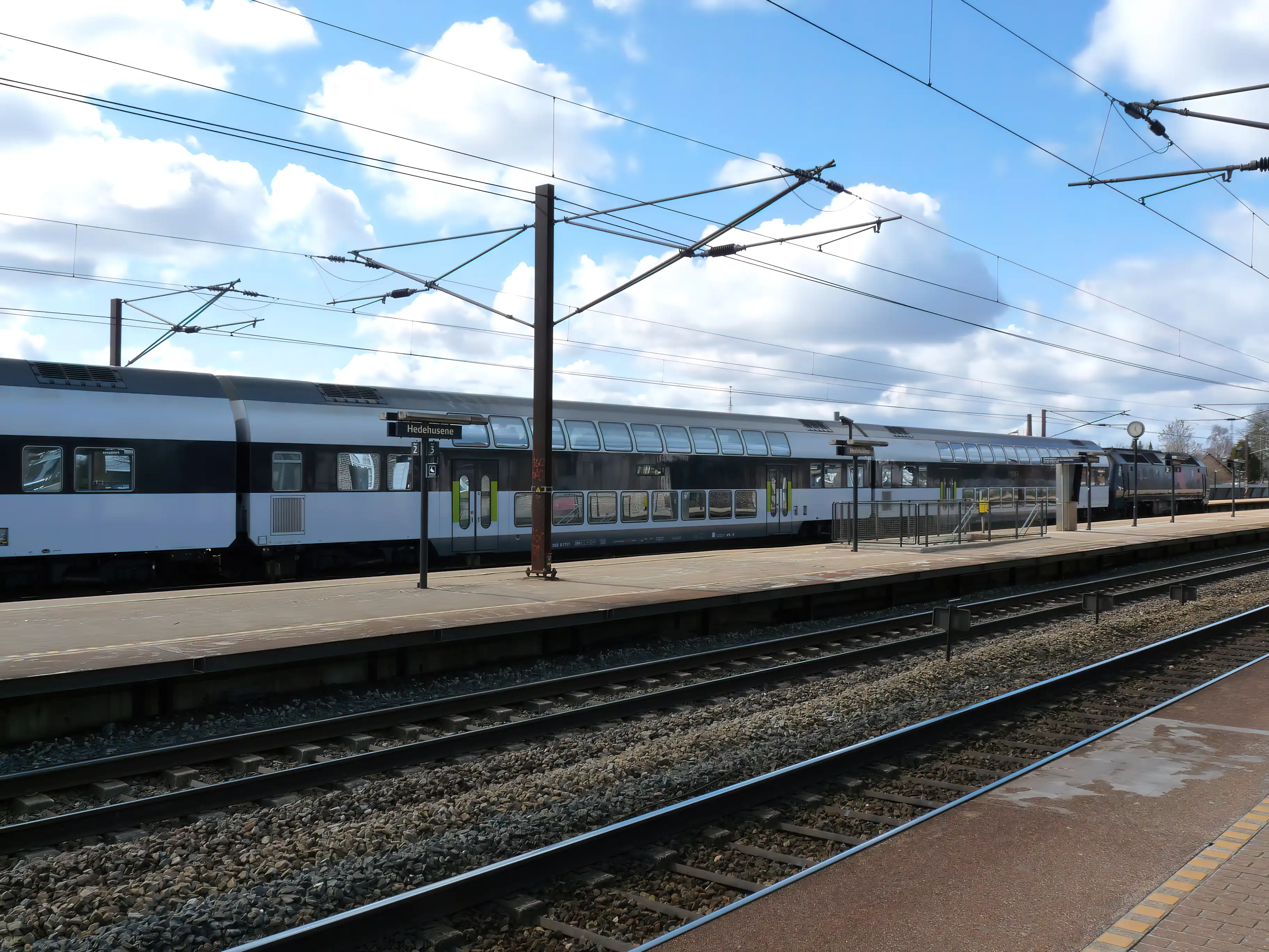 Billede af Hedehusene Stations sporareal.