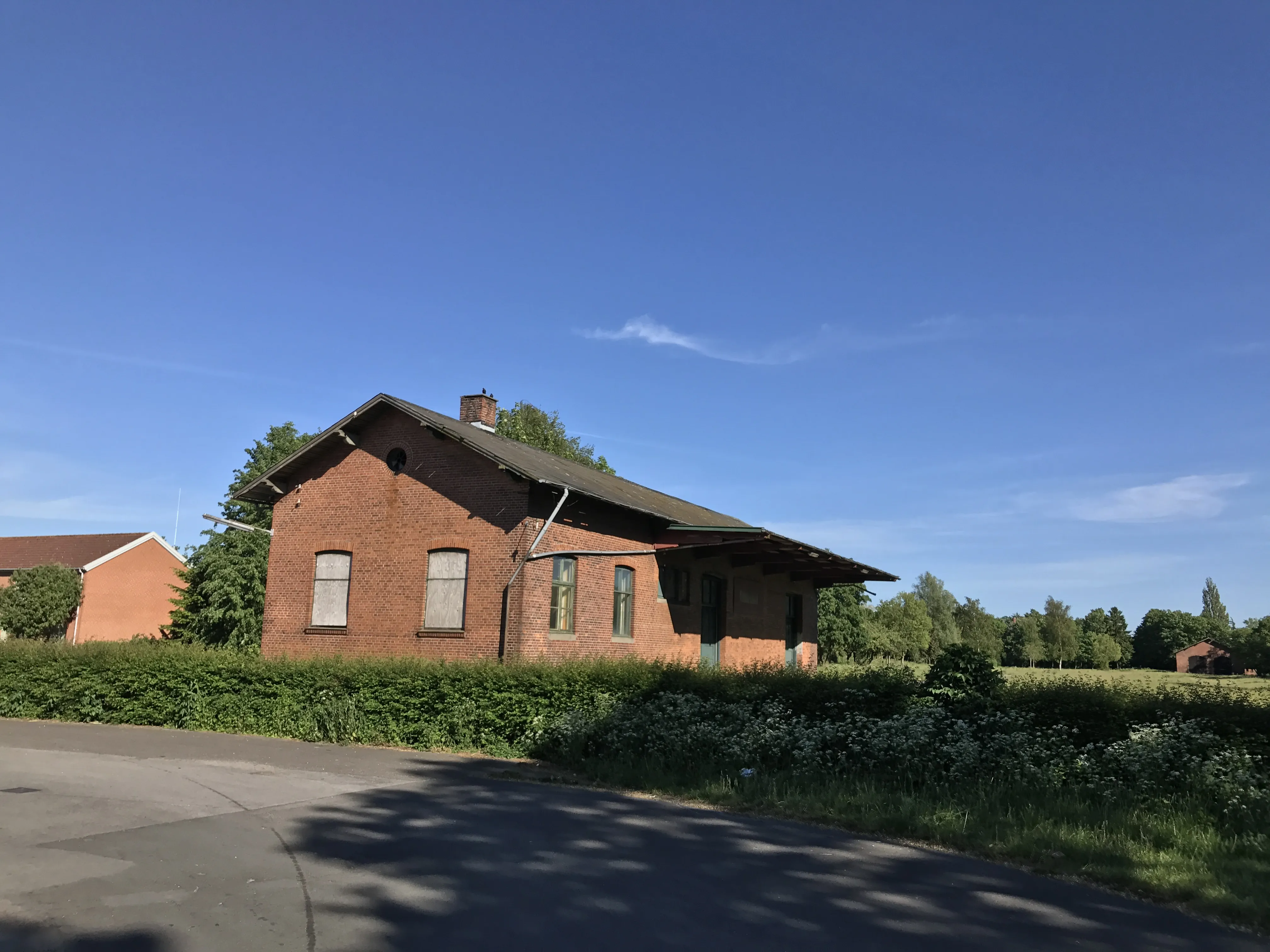 Billede af Skælskør Stations pakhus.