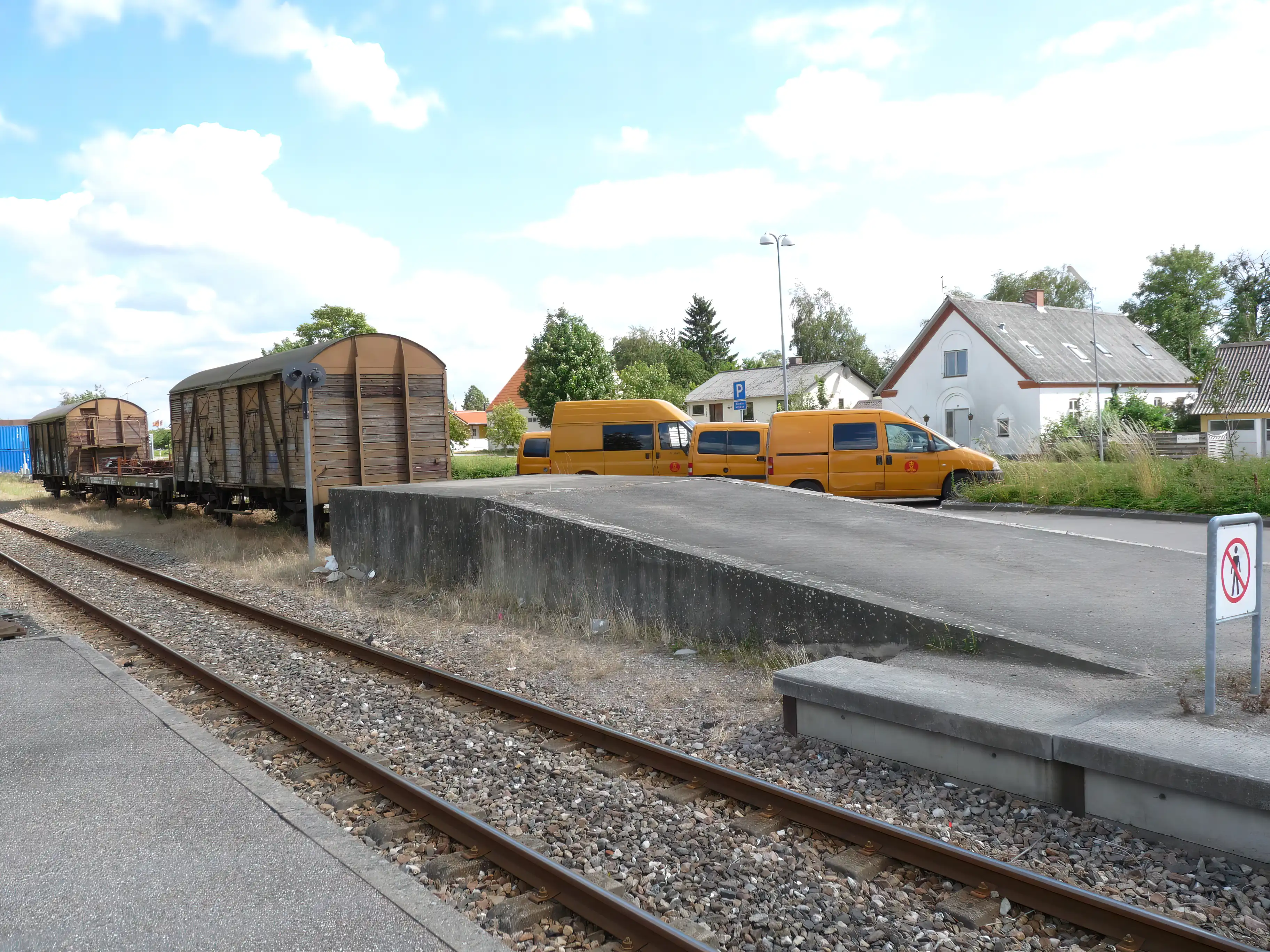 Billede af Stenlille Stations læsserampe.