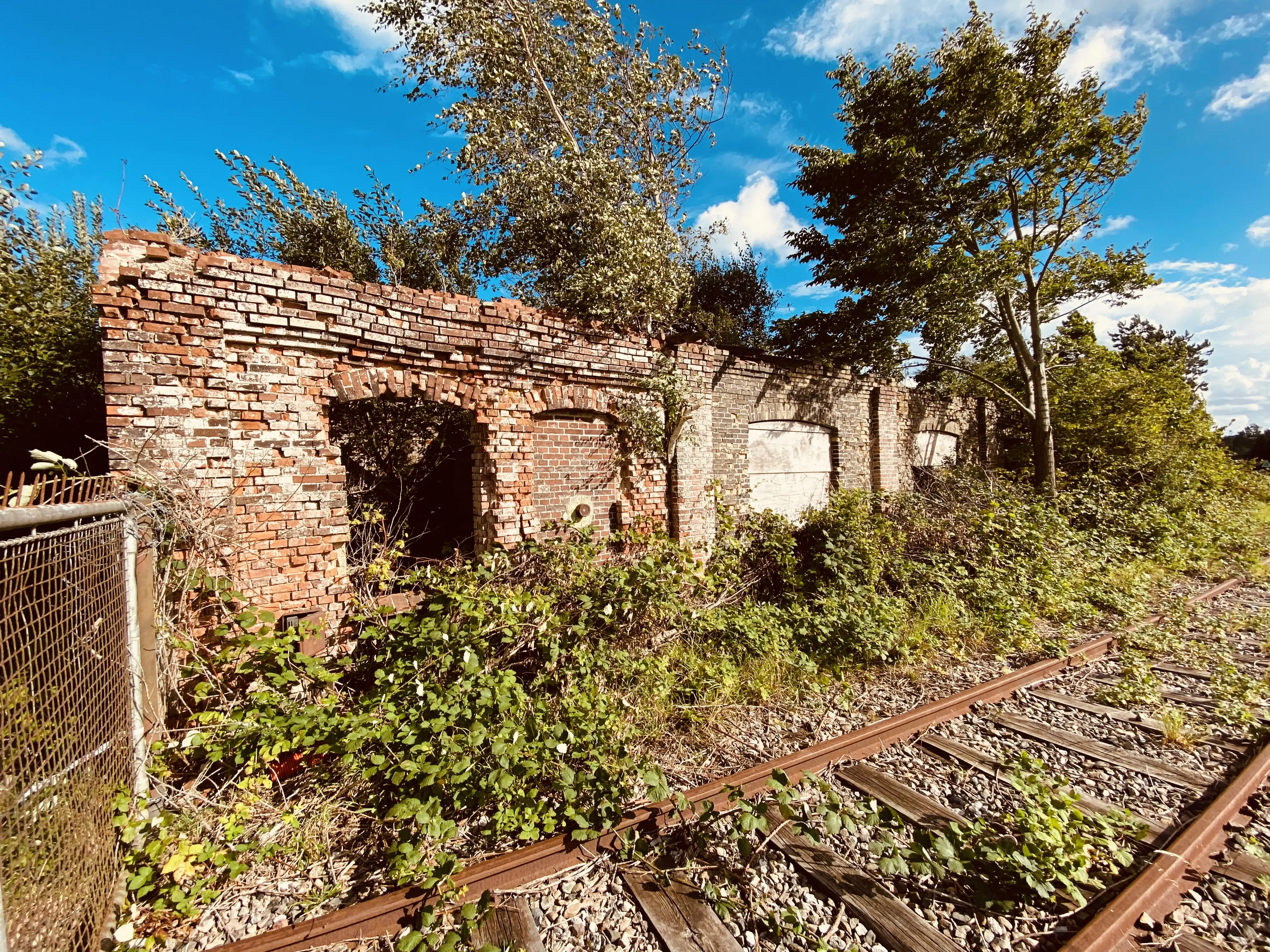 Billede af Tønder H Stations remise.
