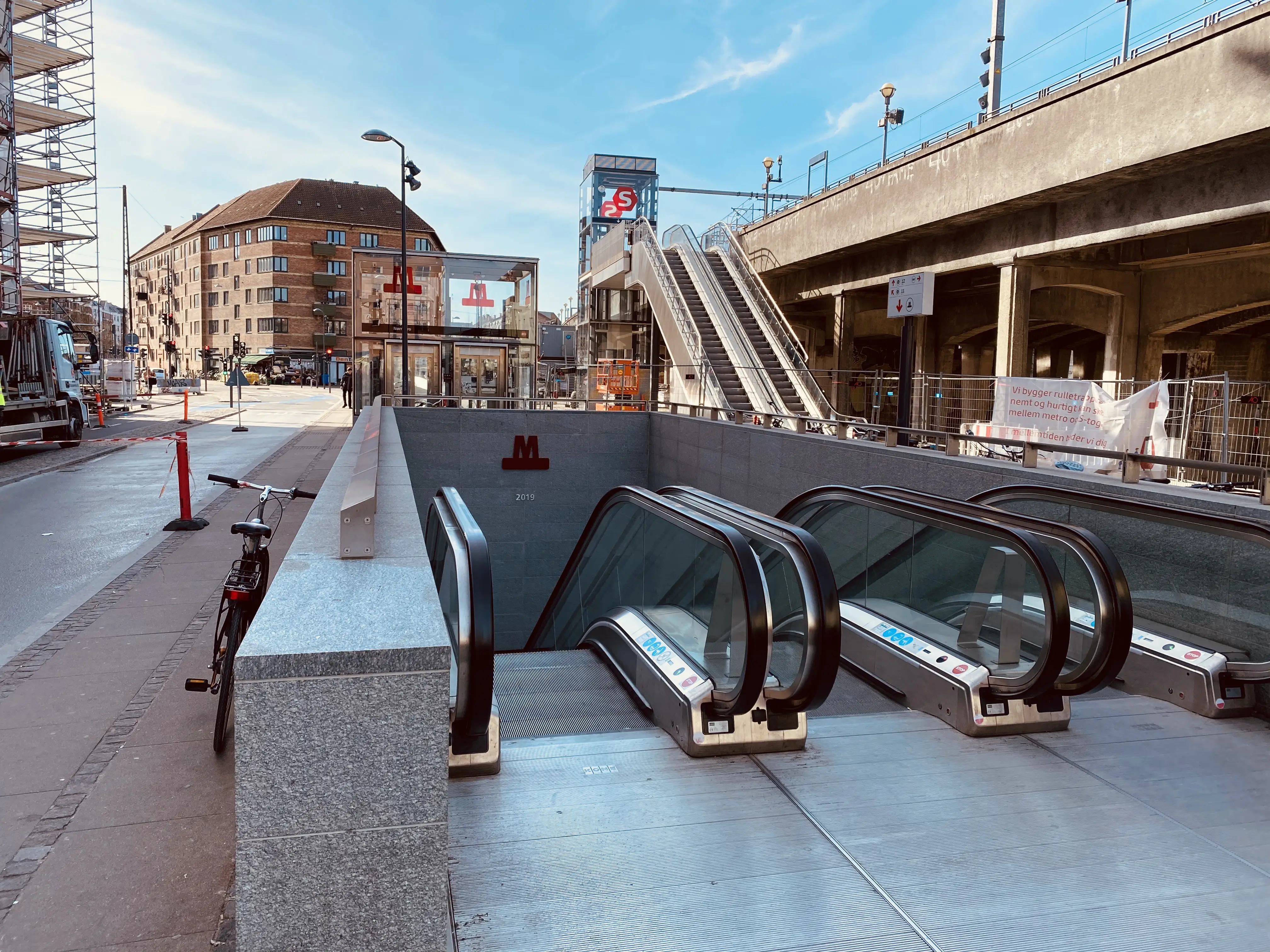 Billede af Nørrebro Metrostation.