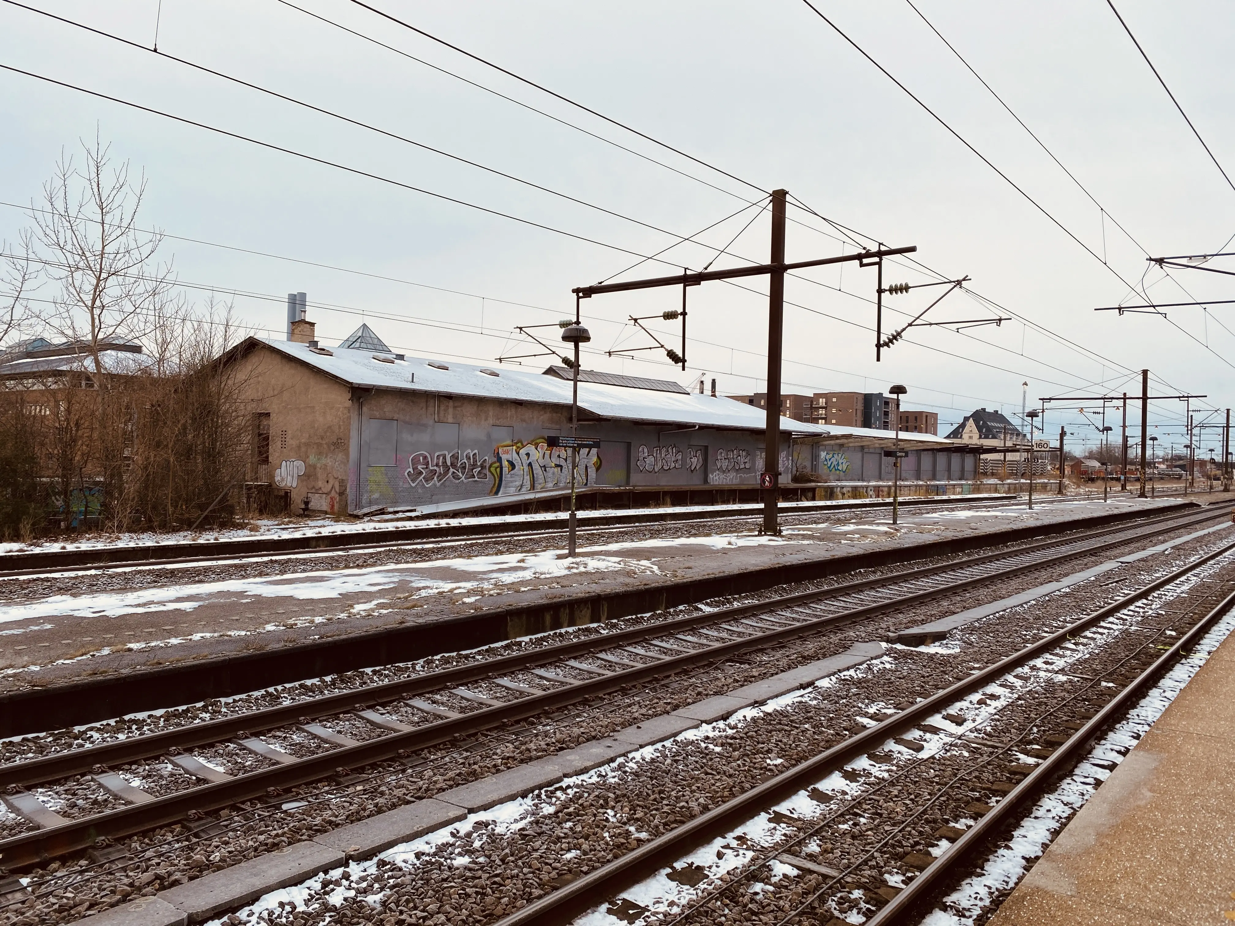 Billede af Glostrup Stations varehus.