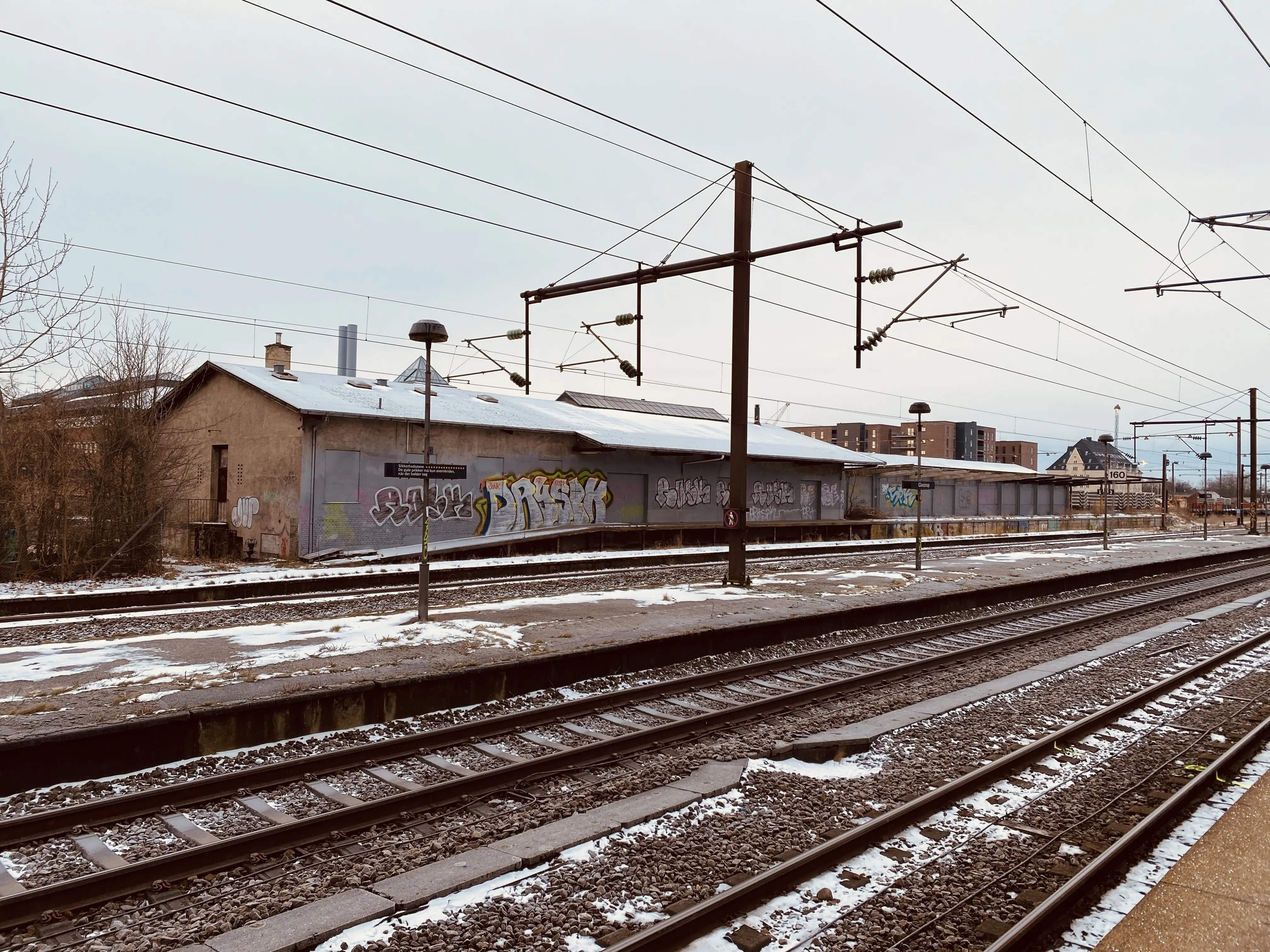 Billede af Glostrup Stations varehus.