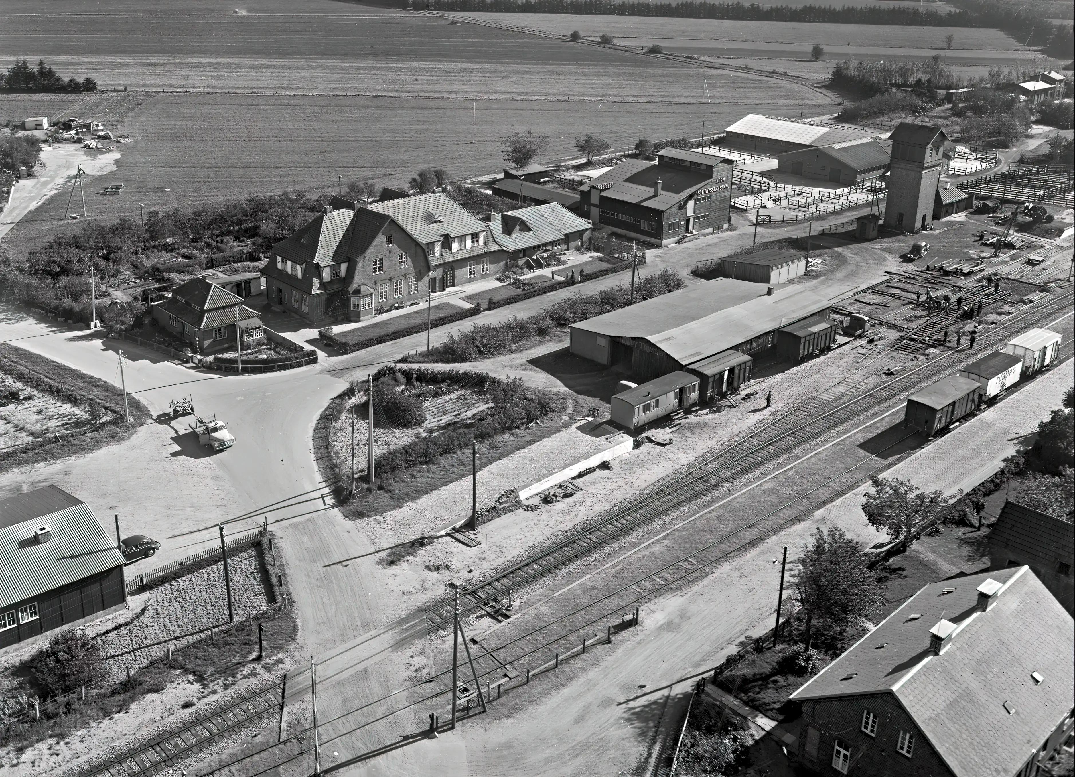 Billede af Skærbæk Amtsbanegård. Billede af Skærbæk Amtsbanegård.