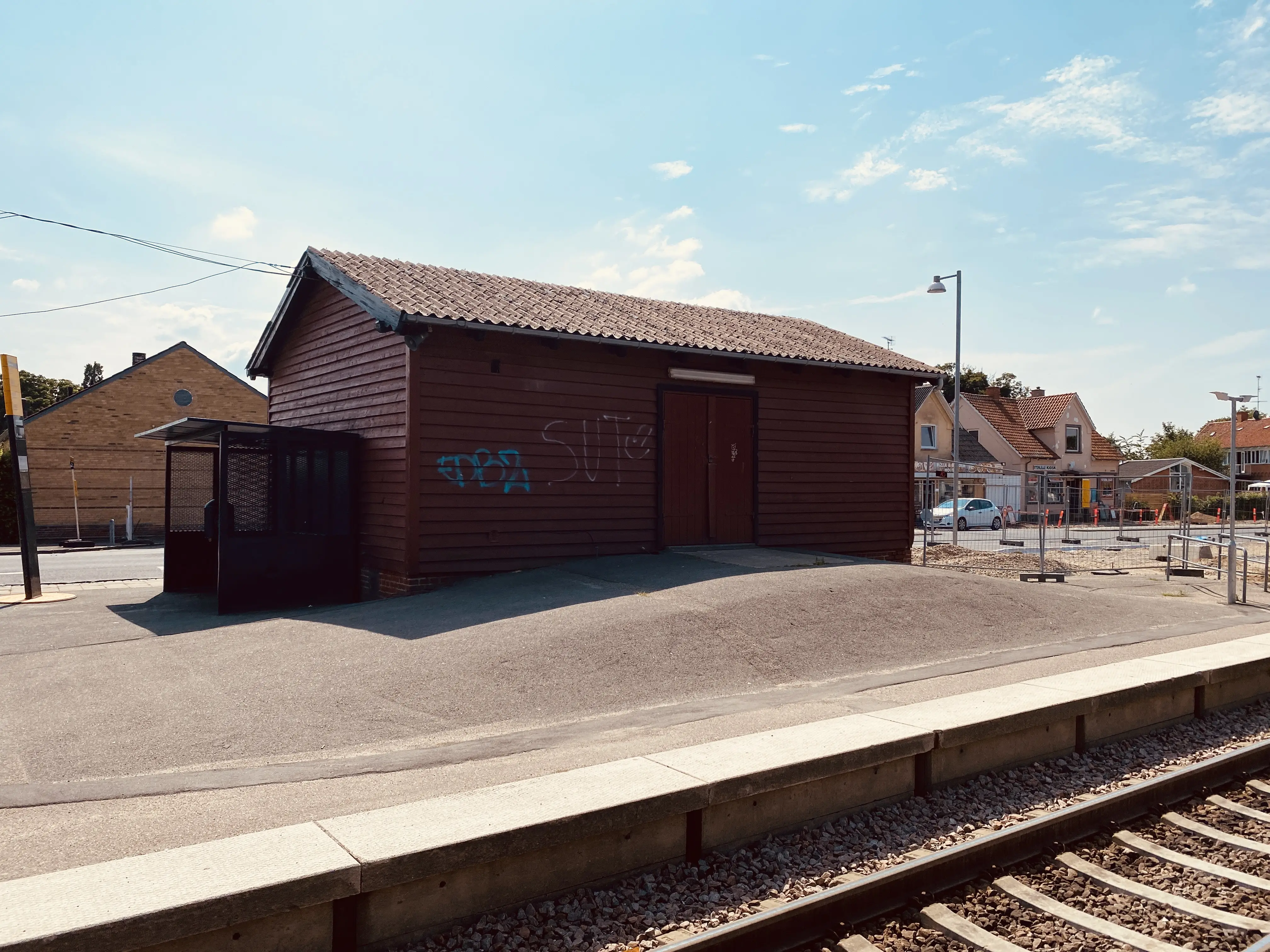 Billede af Stenlille Stations varehus.