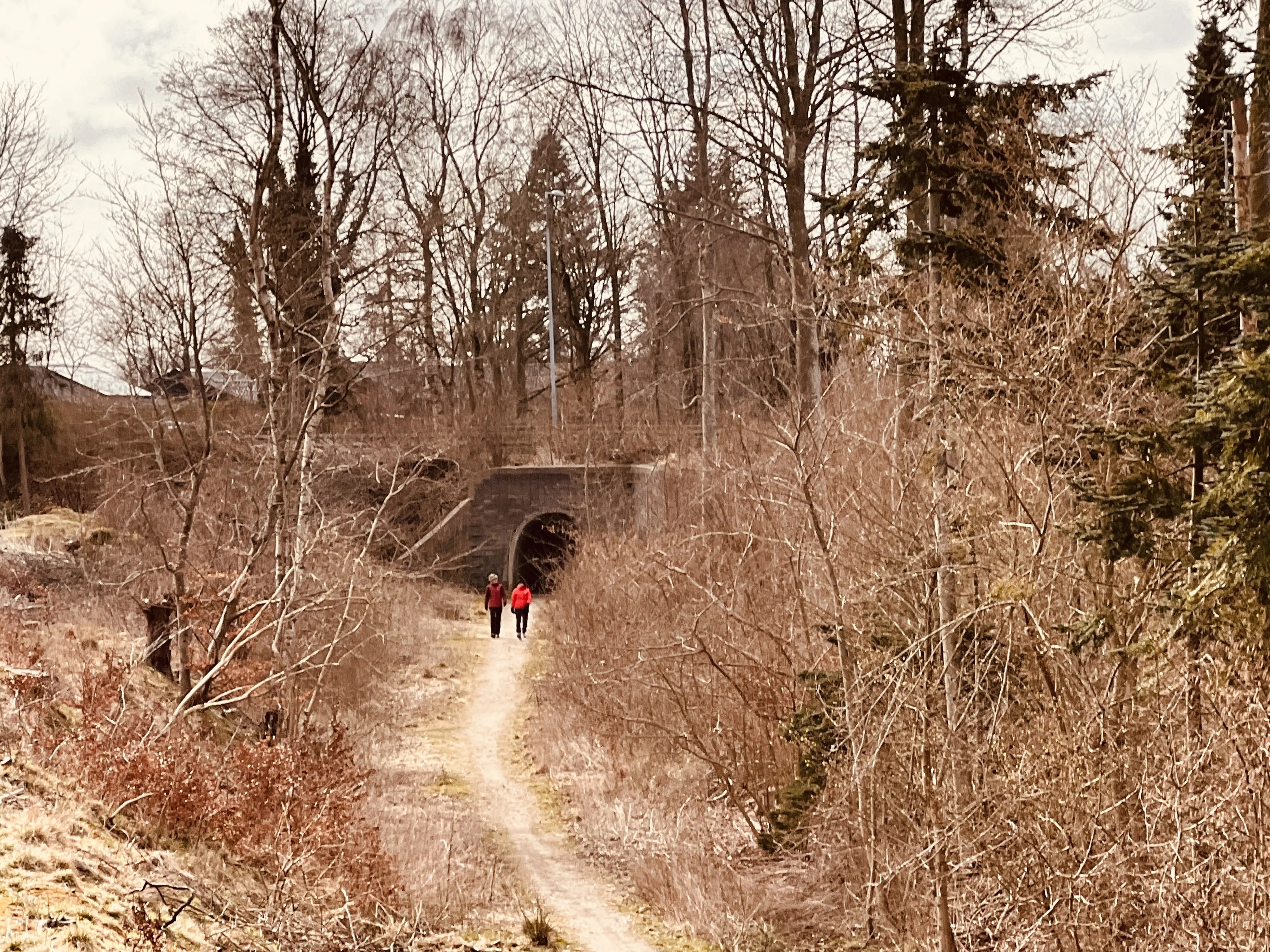 Billede af Hammel Stations ind og udkørsel. Billede af Hammel Stations ind og udkørsel.
