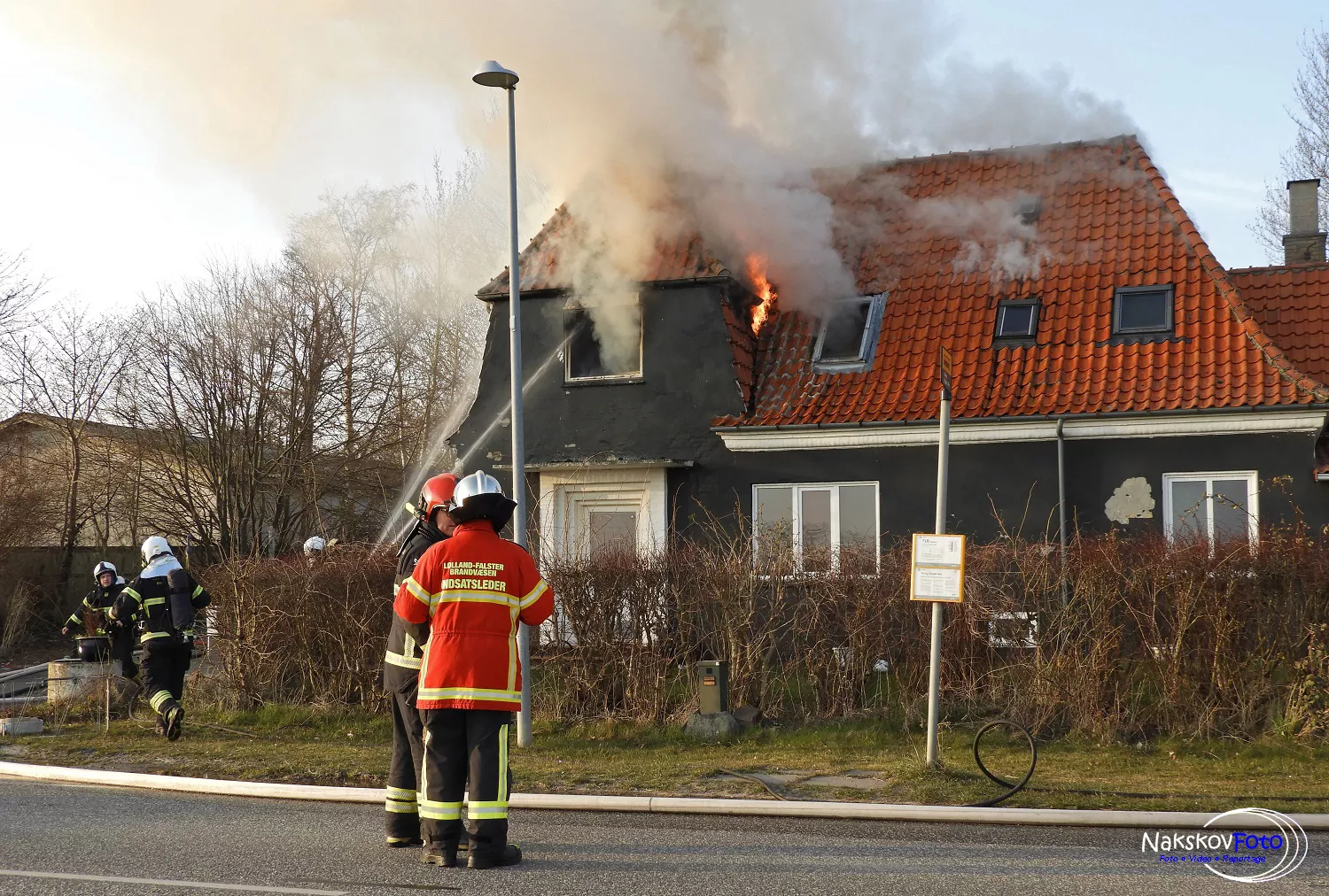 Billede af branden på Torrig Station. Billede af branden på Torrig Station.