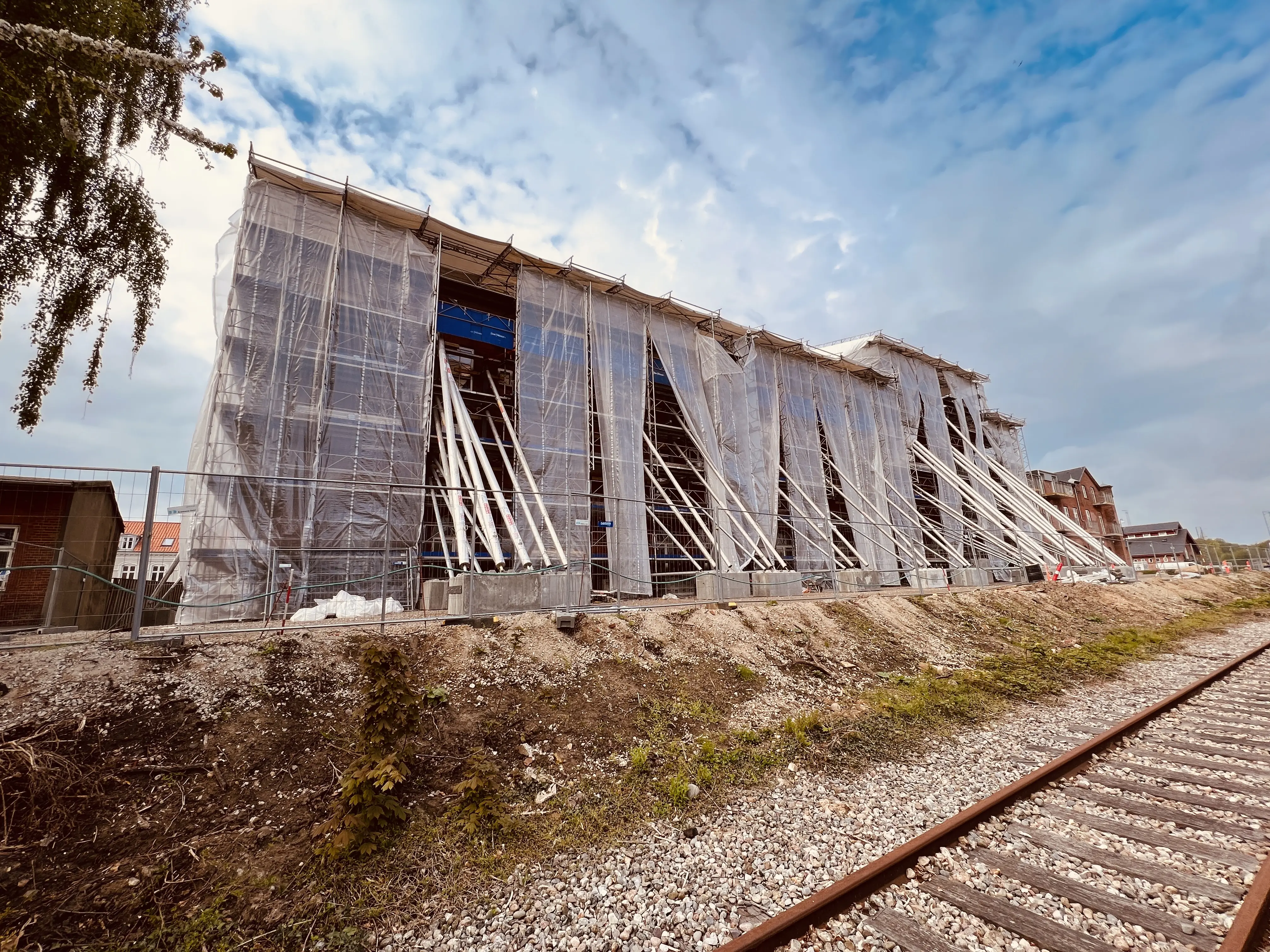 Billede af Fredericia Banegård efter branden den 28. januar 2022 kl. 02:15. Billede af Fredericia Banegård efter branden den 28. januar 2022 kl. 02:15.