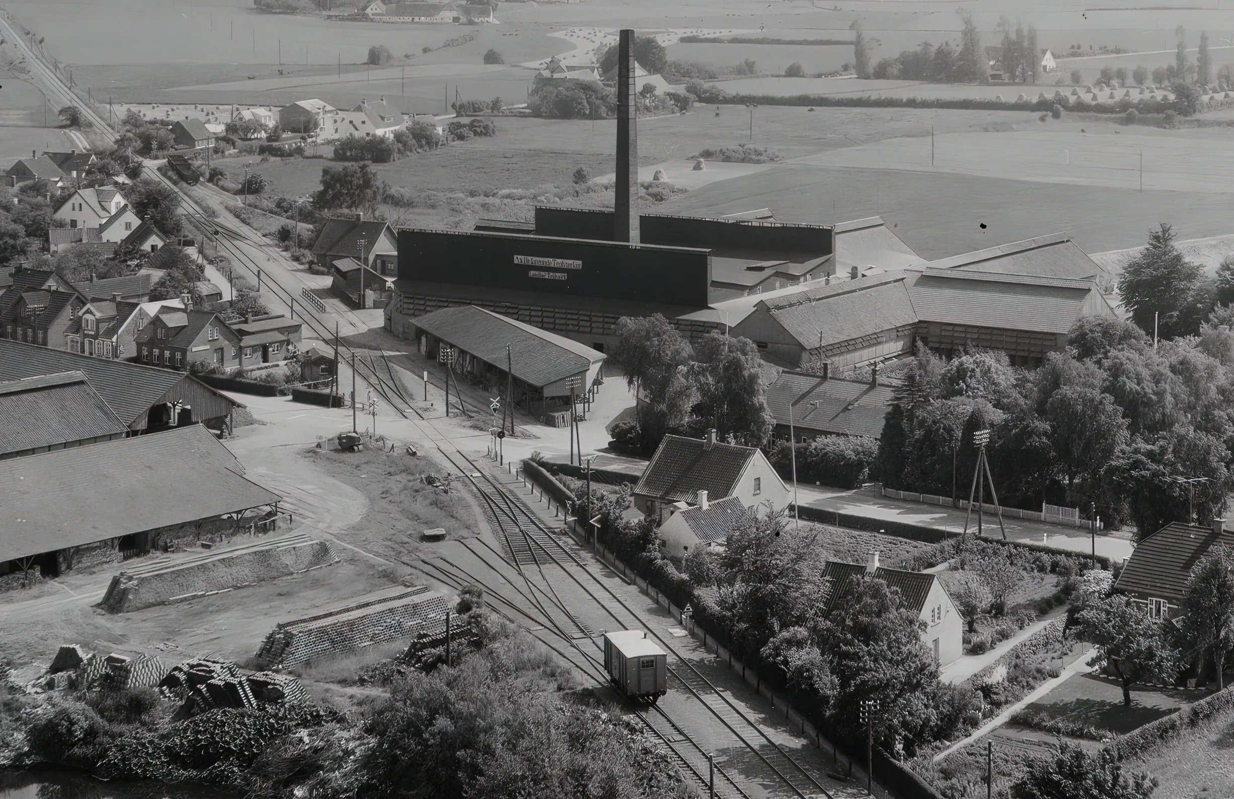 Billede af Stenstrup Syd Trinbræt med Sidespor. Billede af Stenstrup Syd Trinbræt med Sidespor.