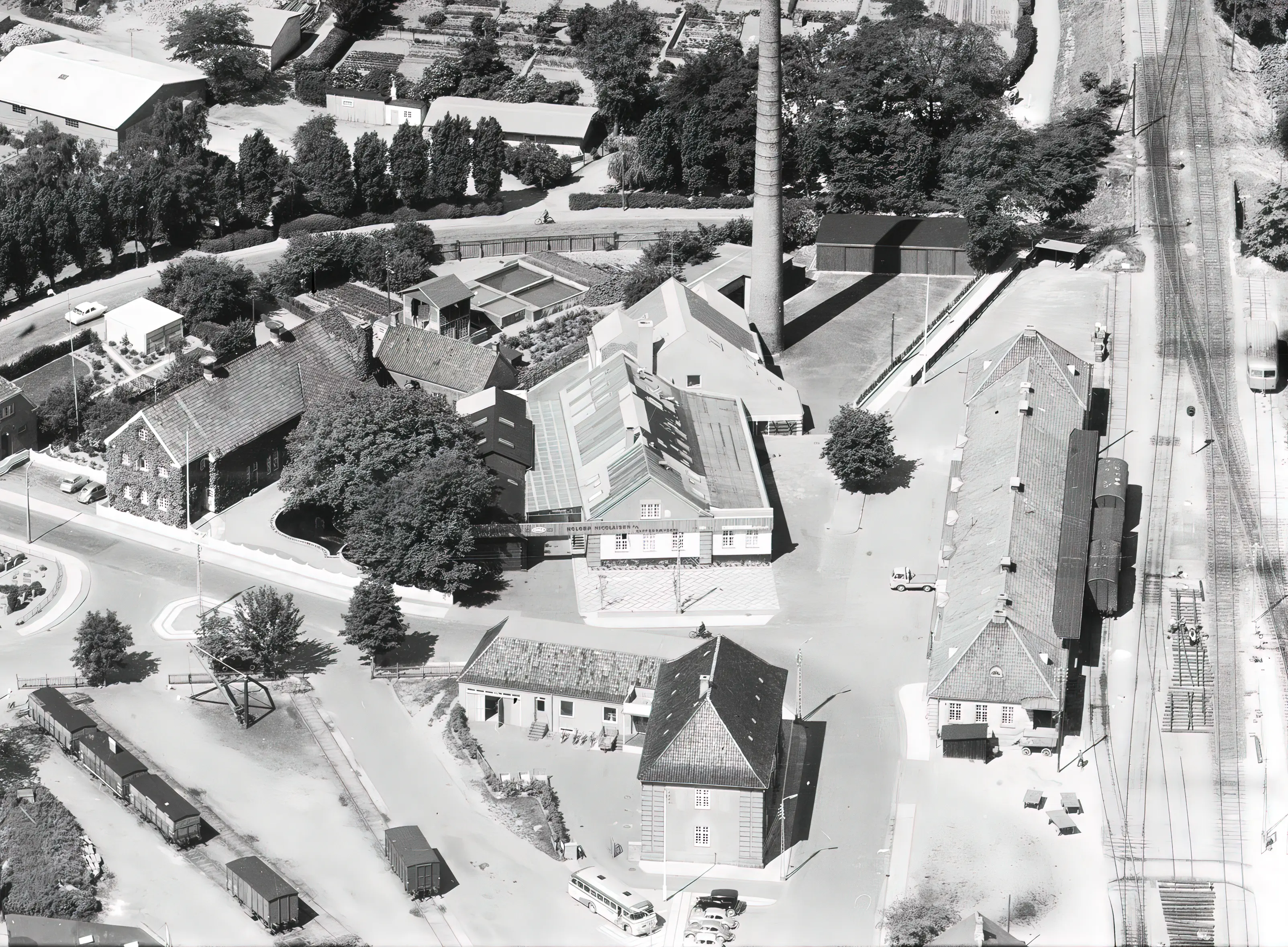 Billede af Maribo Stations varehus. Billede af Maribo Stations varehus.