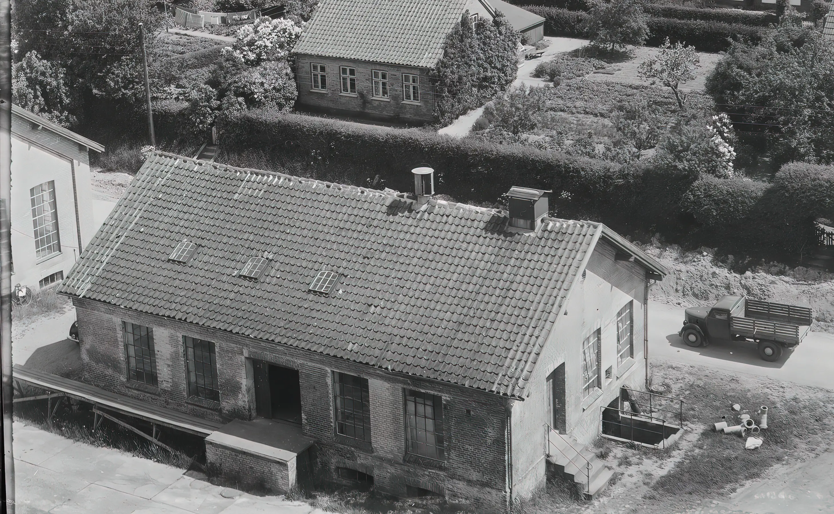 Billede af Orehoved Stations varehus. Billede af Orehoved Stations varehus.